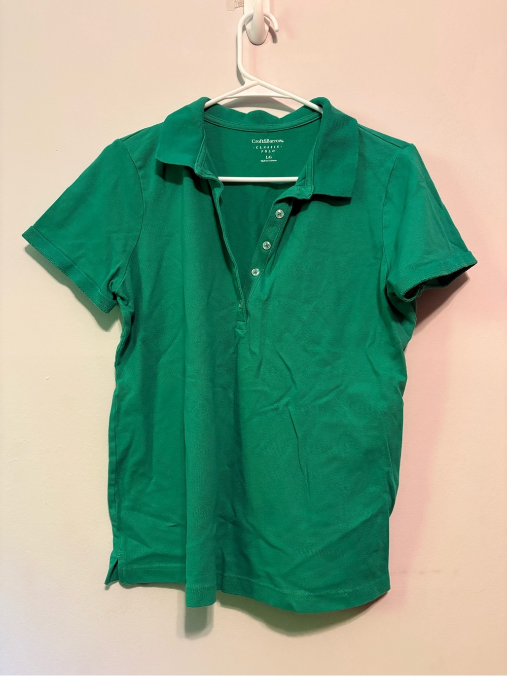 croft & barrow Emerald Green Short Sleeve Polo
